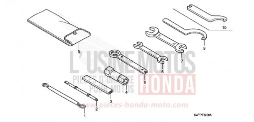 OUTILS CBF125MA de 2010
